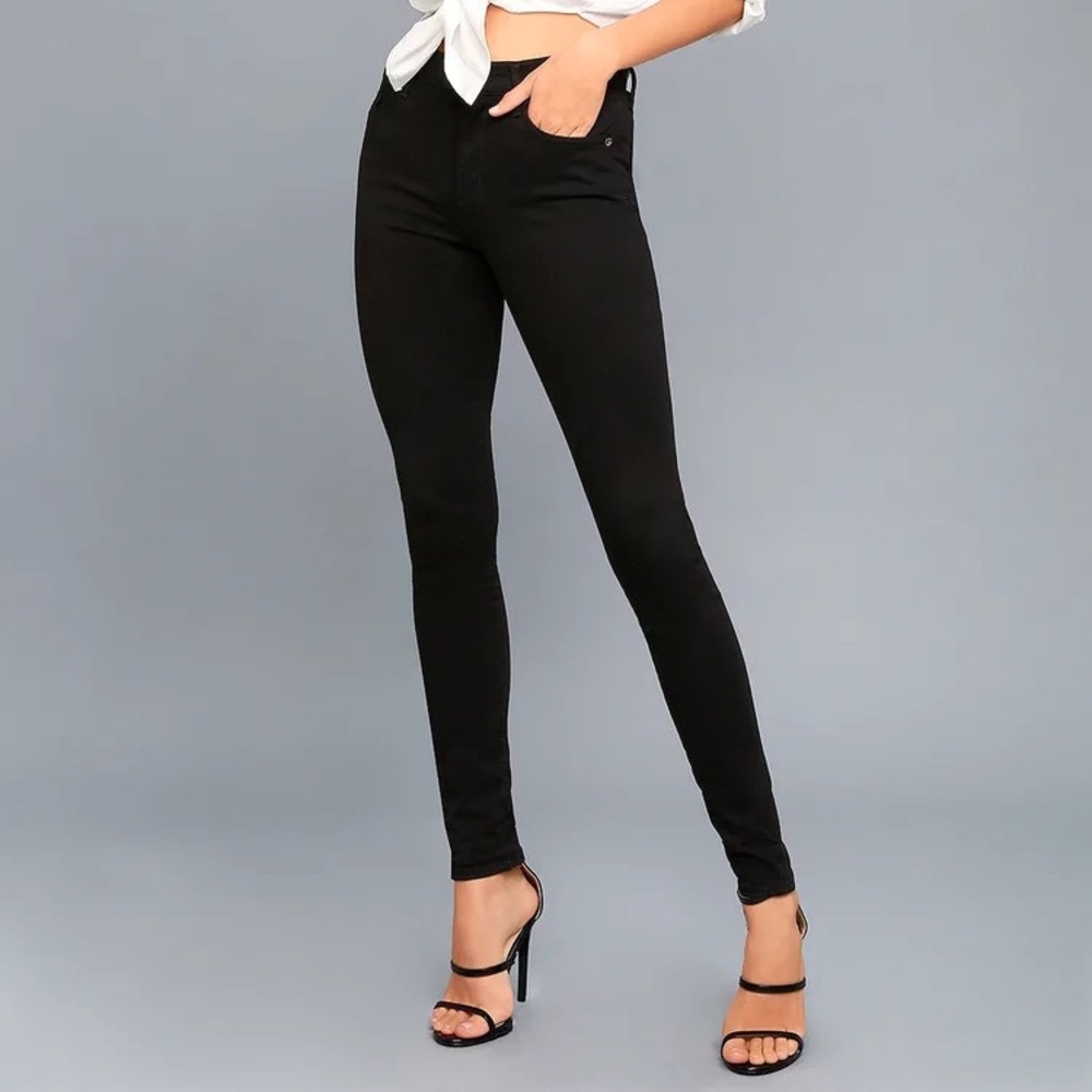 AGOLDE black skinny jeans super stretchy comfy